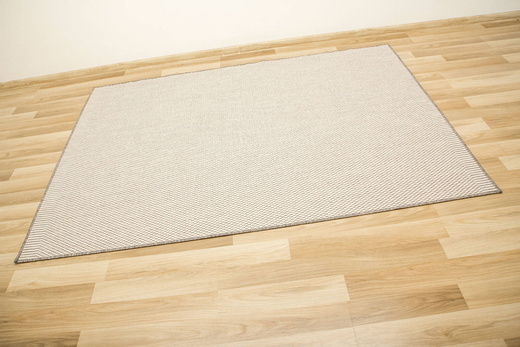 Dywan Dwustronny Sznurkowy Brussels 205150/10010 Silver Kratka Szary Krem Outdoor