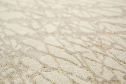 Lśniący Dywan Allora Plus F928A Cream/Cream Krem Marmur Ramka