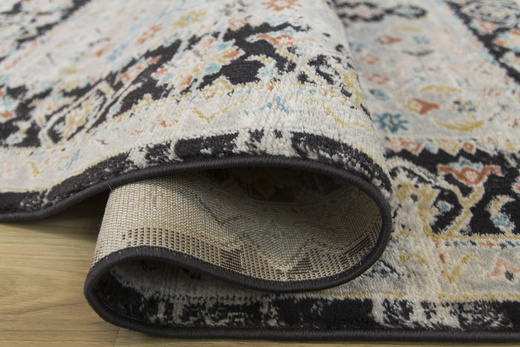 Dywan Lucca 8629A l.grey/antrasi Ornamentowy Antracyt Krem Turkus