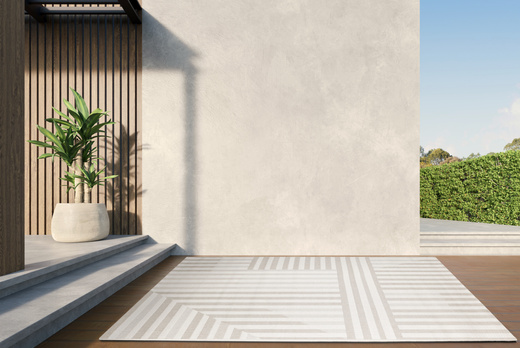 Dywan Sznurkowy Haga 04769A vizon/cream Krem Beż Szary Paski Outdoor