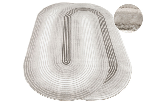 Dywan Selena GS008A Cream/Beige Szary Beżowy Ksztalt