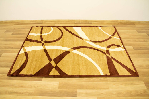 Dywan Nowoczesny Sapphire F06/122 Linie Beż Krem Brąz