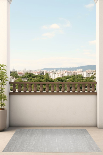 Dywan Sznurkowy Haga 04196A cream/l.grey Szary Krem Ornament Romby Outdoor