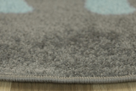 Okrągły Dywan EMILY KIDS 5860B turkus/d.gri Dinozaur