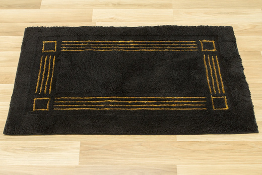 Dywanik do łazienki Jarpol Petra Lurex 51 Czarny