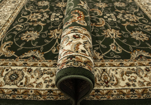 Dywan Super Rose 2338A d.green/cream Ornament Zieleń Brąz Czerwień