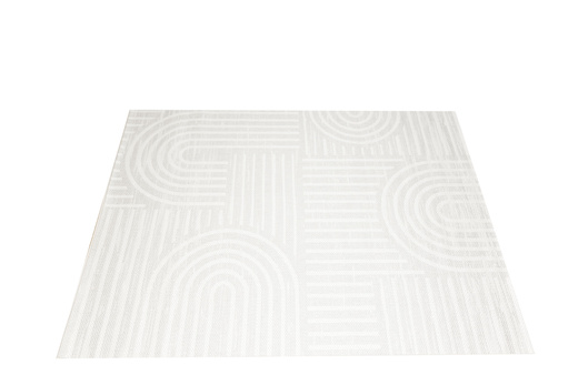 Dywan Sznurkowy Haga 03606E cream/l.grey Szary Krem Geometria Outdoor