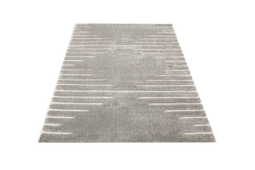 Dywan Shaggy Lula Soft IM43A CNFG4 Cream/Grey Szary Geometryczny Romby Kreski