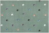 Dywan Dziecięcy C275b green/cream Zieleń Kropki Bańki