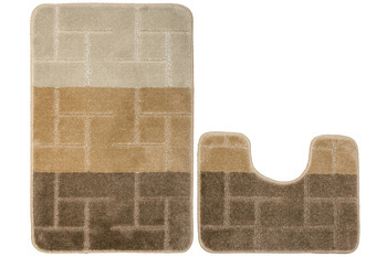 Komplet 2-częściowy Łazienkowy Teramo Beige Beż Brąz