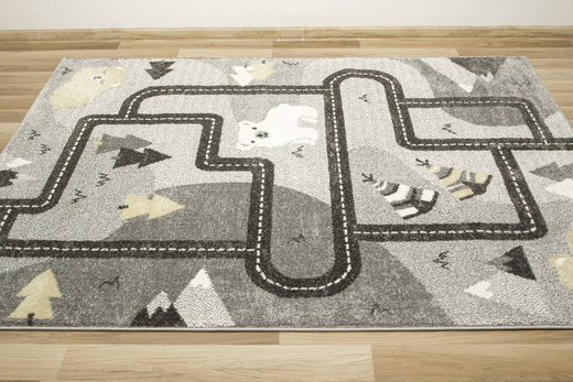 Dywan Dziecięcy Lima F498A l.grey/cream Uliczki Misie