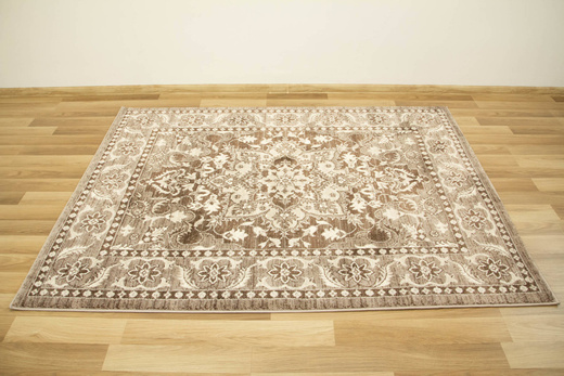 Dywan Victoria 8677A vizion/brown Ornament Brąz Krem