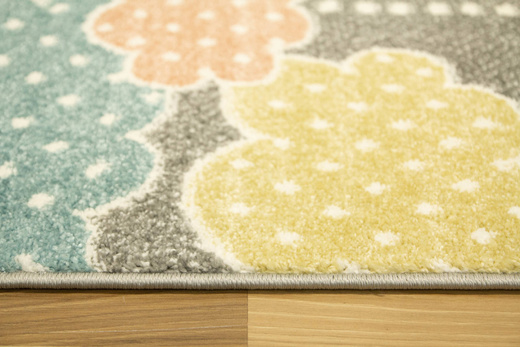 Dywan Lima B069A l.grey/cream Chmurki Gwiazdki