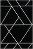 Dywan Lima C877B black/white Czarny Krem Trójkąty