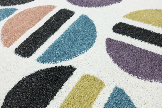 Dywan Dziecięcy Lima M045A rose/blue Krem Fiolet Półkola