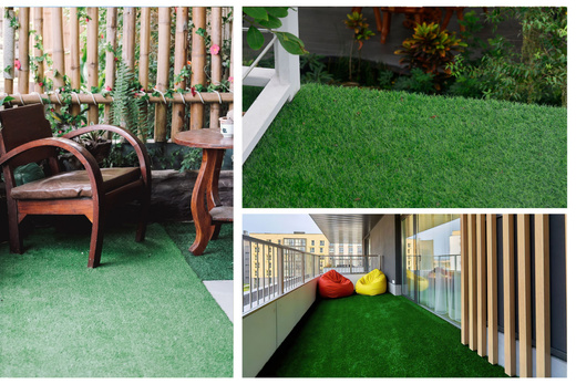 Zewnętrzna Sztuczna Trawa Palma Zieleń