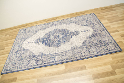 Dywan Ornamentowy Isfahan Zephyr Grey Szary Niebieski