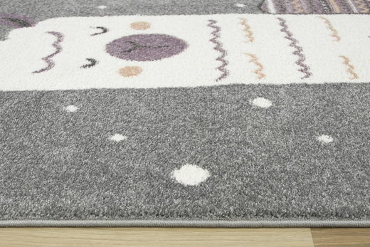 Dywan Dziecięcy Lima C261A l.grey/cream Szary Krem Lama