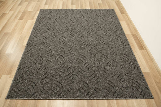 Wykładzina Presto 75 Grey Melanż Ciemny Szary Czarny szerokość 4 m