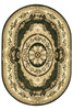 Owalny Dywan GOLD 146/32 owal zielony