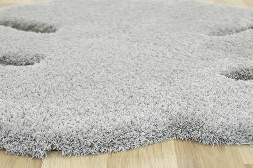 Dywan Pleasure 74 Liść Monstery Szary Shaggy