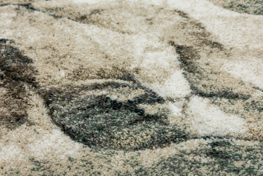 Dywan Kandy N041A l.beige/green Zielony Kaszmir Liście Fryz