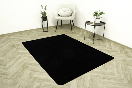 Dywan Shaggy Antypoślizgowy Malmo Czarny