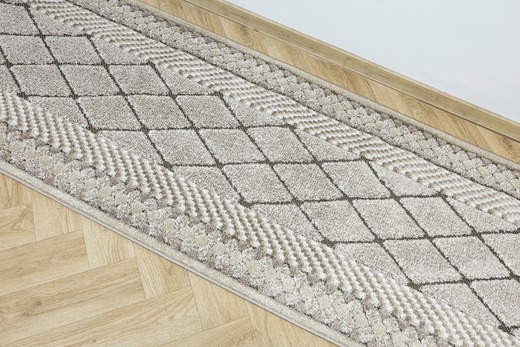 Chodnik Fashion 32009/120 Romby Krem Beż szerokość 100 cm