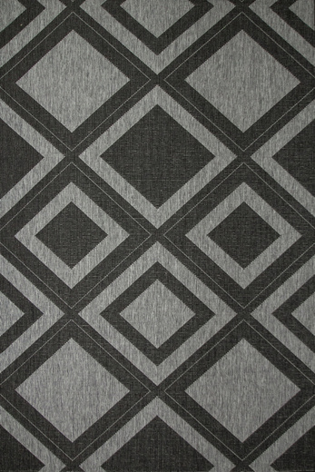 Dywan Dwustronny Sznurkowy Brussels 205386/11010 n.silver Antracyt Szary Romby Outdoor