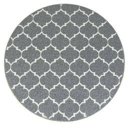 Dywan okrągły Clover 19 jasny szary koniczyna marokańska