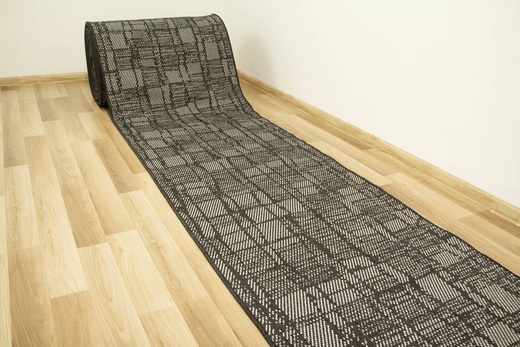 Dwustronny Sznurkowy Chodnik Brussels 205467/10110 Night Antracyt Krem szerokość 80 cm