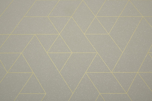 Wykładzina PCV Planet Jester 593 Jasne Szare Trójkąty Romby z Brokatem szerokość 1,5 m