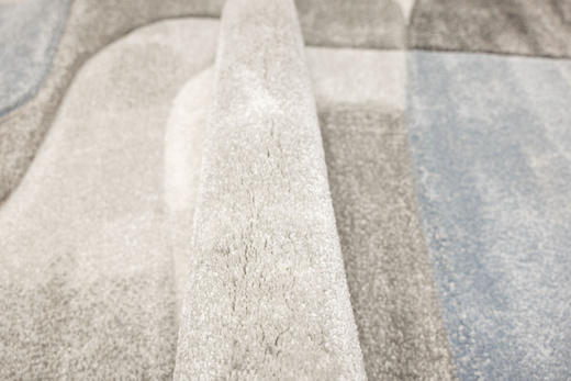 Dywan Kandy N381A l.grey/blue Szary Niebieski Fryz