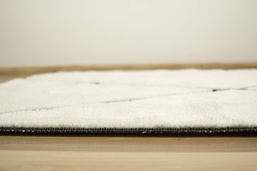 Dywan Shaggy Lula Soft IM85A Black/Bone Trójkąty Krem Czarny