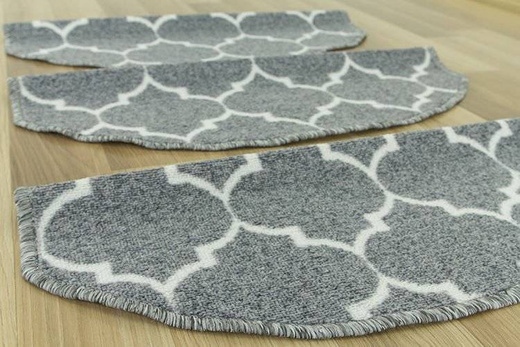 Nakładki półokrągłe clover koniczyna marokańska jasny szary