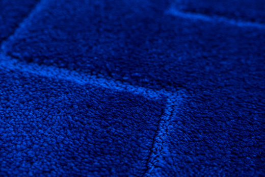 Dywanik Łazienkowy Antypoślizgowy Inez Blue Niebieski Geometria