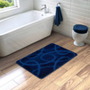 Dywanik Łazienkowy Antypoślizgowy Kobe Navy Granatowy Linie