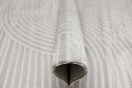 Dywan Nantes NT130G Grey/Grey Szary Pasy Geometria