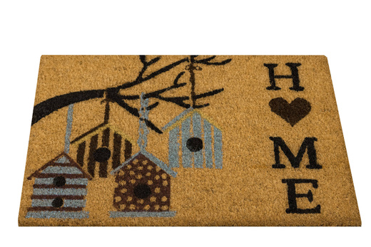 Antypoślizgowa Wycieraczka Kokosowa Kolor Home Budki Ciemne