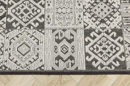 Antypoślizgowy Dywan FLEX 19636/91 Brąz Beż Patchwork