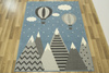 Dywan Luna Kids 534432/95822 sky/blue Szary Niebieski góry