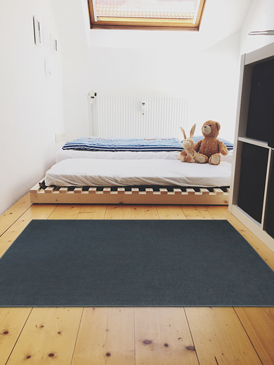 Dywan Plush Grey Antypoślizgowy Szary Rabbit