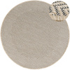Okrągły Dywan Antypoślizgowy Sznurkowy Flex 19242/P01 Koło Beż Krem Jodełka