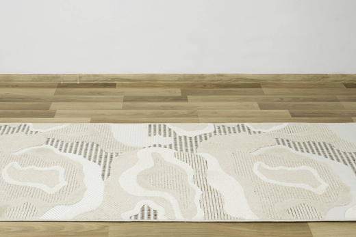 Chodnik Sznurkowy Stella D419A beig Beż Kremowy Abstrakcja szerokość 100 cm