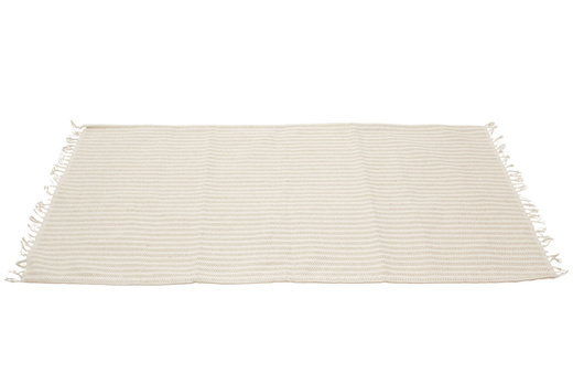 Dywanik Chodniczek Lea Paski Beż 506116 Bawełna Juta