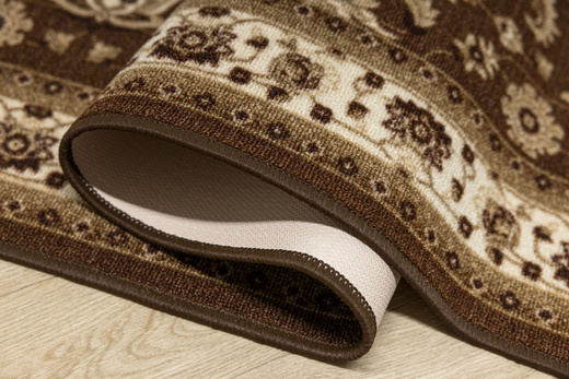 Chodnik Antypoślizgowy Antico 17 Brąz Ornament szerokość 100 cm