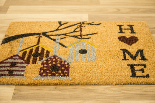 Antypoślizgowa Wycieraczka Kokosowa Kolor Home Budki Jasne