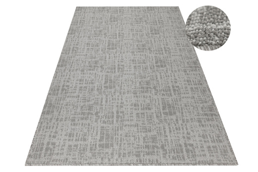 Wykładzina Pętelkowa Traffic 71 Szary Kratka Melanż szerokość 4 m