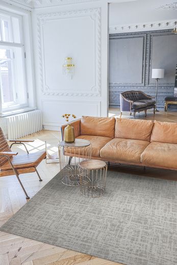 Dywan Pętelkowy Traffic 71 Szary Kratka Melanż