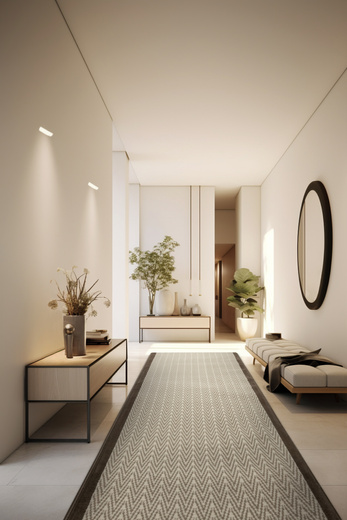 Chodnik Luna 503236/97944 Choco Jodełka Beż szerokość 80 cm